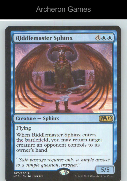 Riddlemaster Sphinx M19 287 R MTG Card NM/EX+