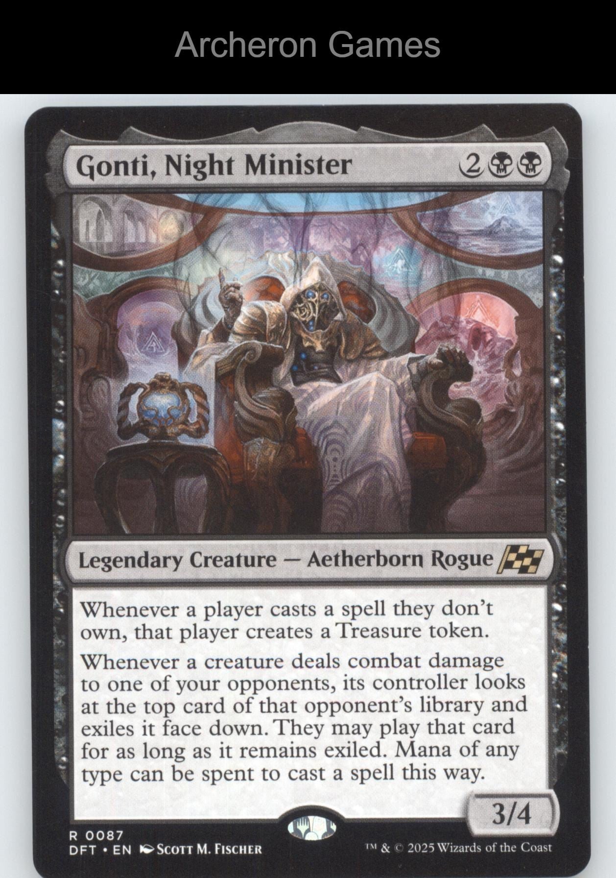 Gonti, Night Minister 87 R MTG Card Promo Pack: Aetherdrift