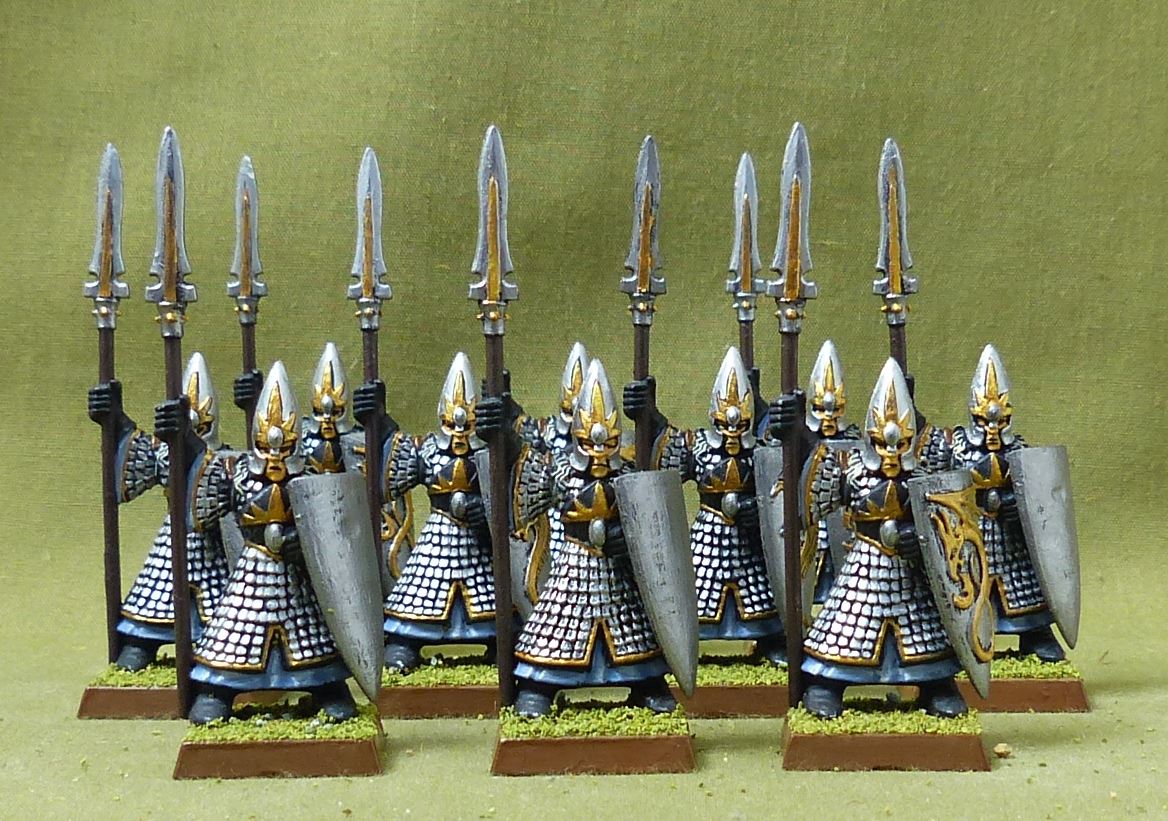 Classic Spearmen painted - High Elves - Warhamer Fantasy #4WQ