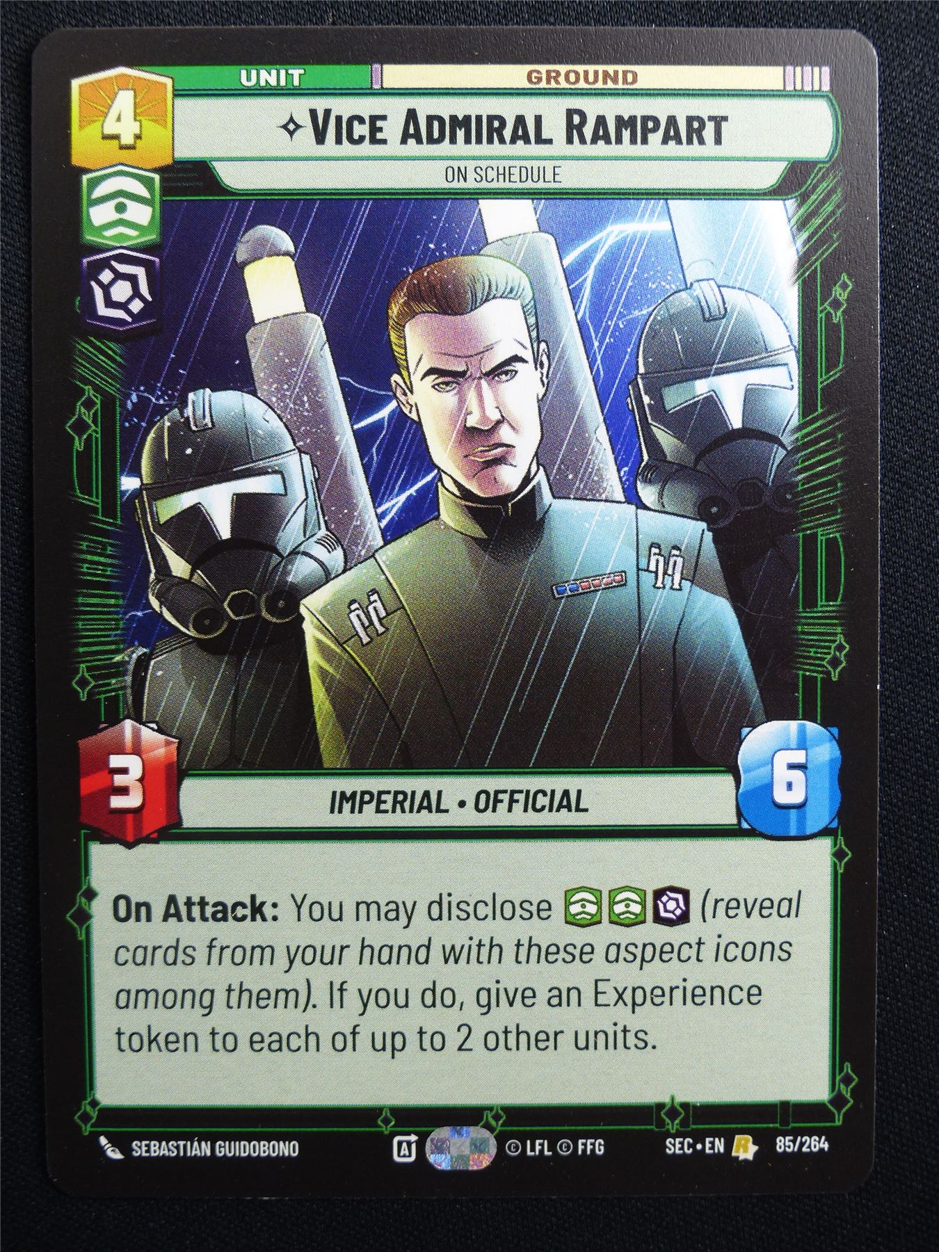 Vice Admiral Rampart 85/264 - Star Wars Unlimited Card #9J