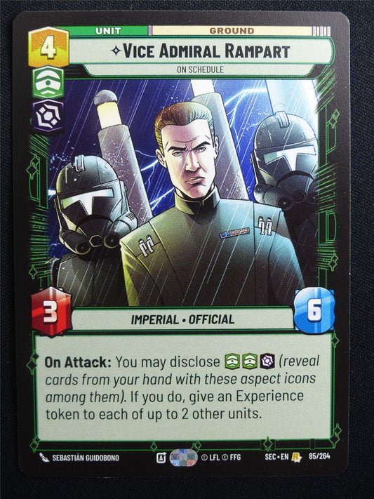 Vice Admiral Rampart 85/264 - Star Wars Unlimited Card #9J