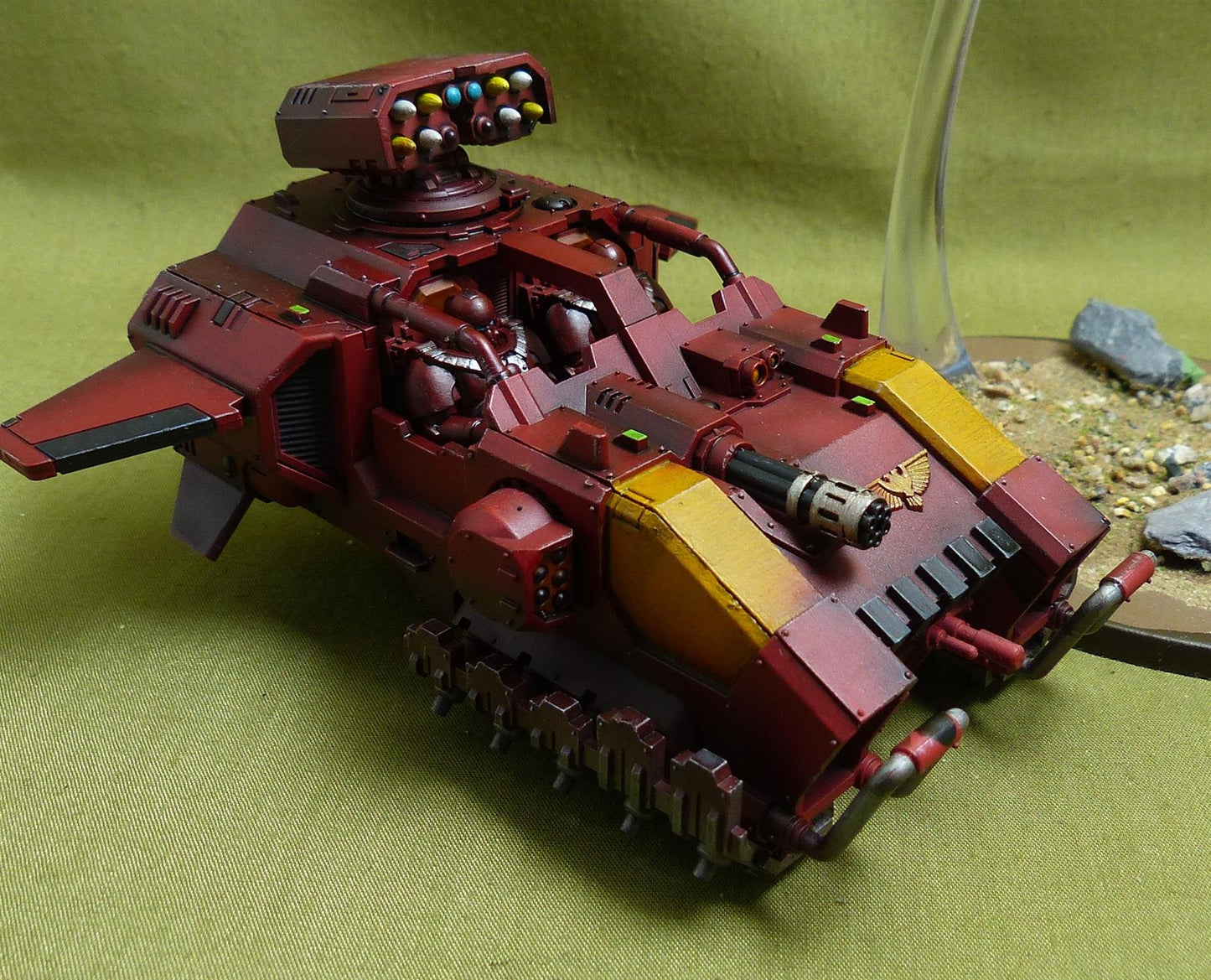 Storm Speeder Hailstrike painted - Blood Angels - Warhammer 40K #3YI