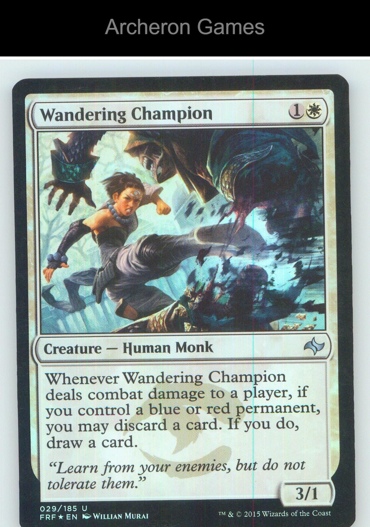 Wandering Champion FRF 29 UC MTG Card NM/EX+ Foil