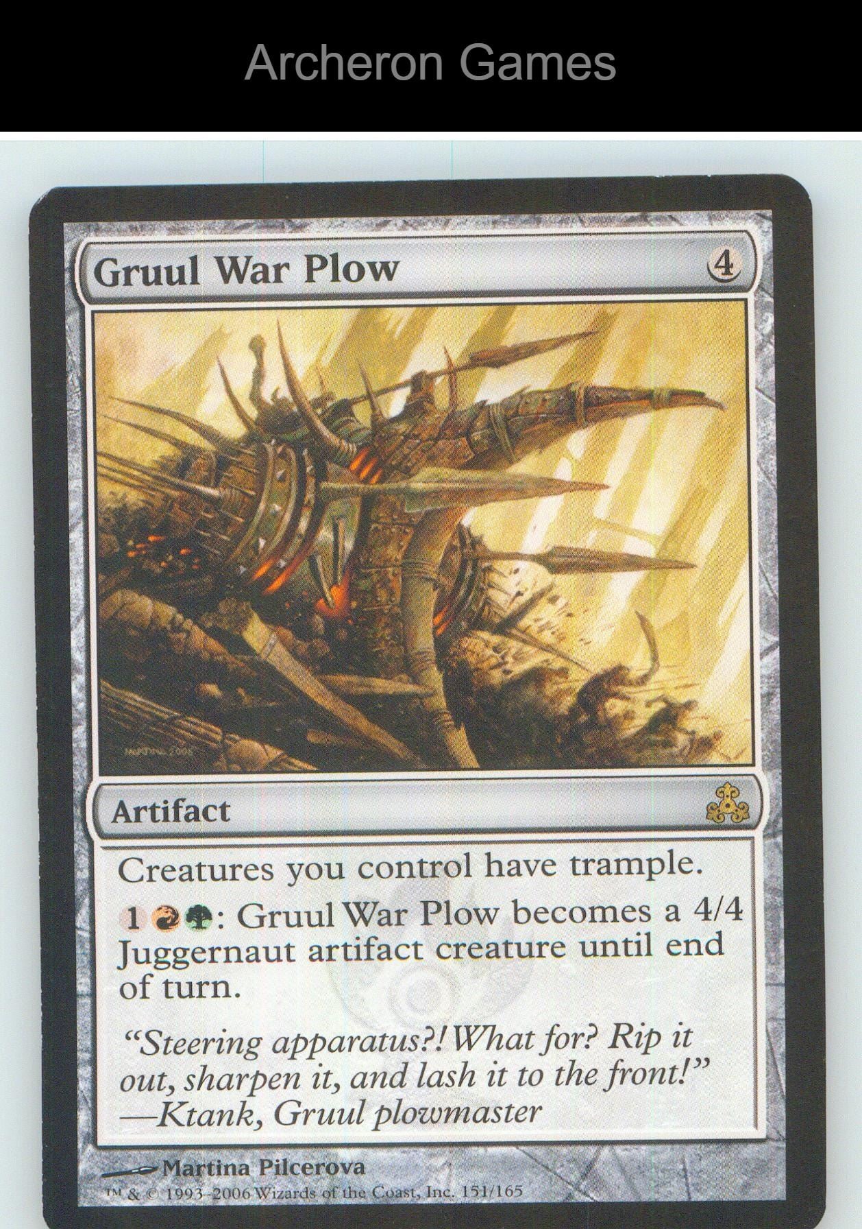 Gruul War Plow GPT 151 R MTG Card NM/EX+