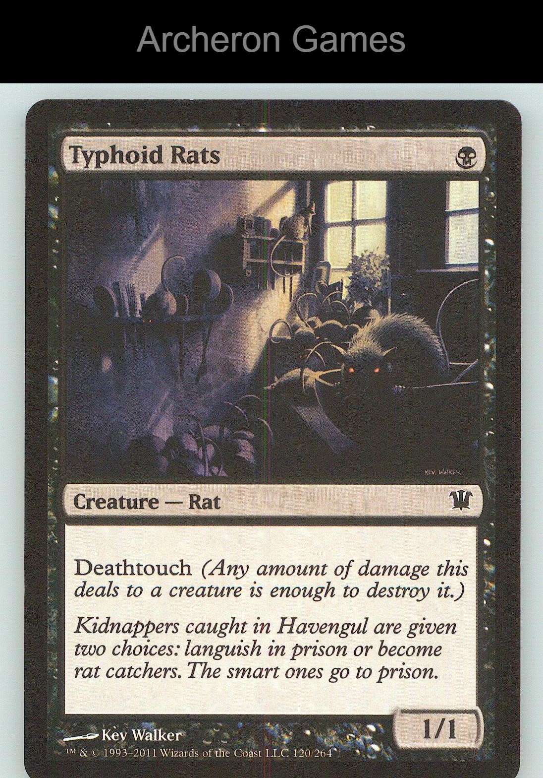 Typhoid Rats ISD 120 C MTG Card NM/EX+