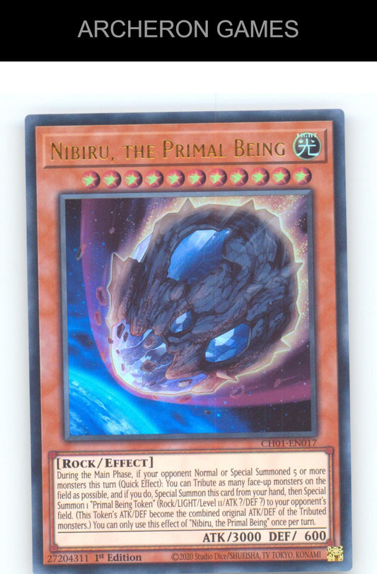 Nibiru, the Primal Being Ultra Rare YUGIOH Card 1st Edition