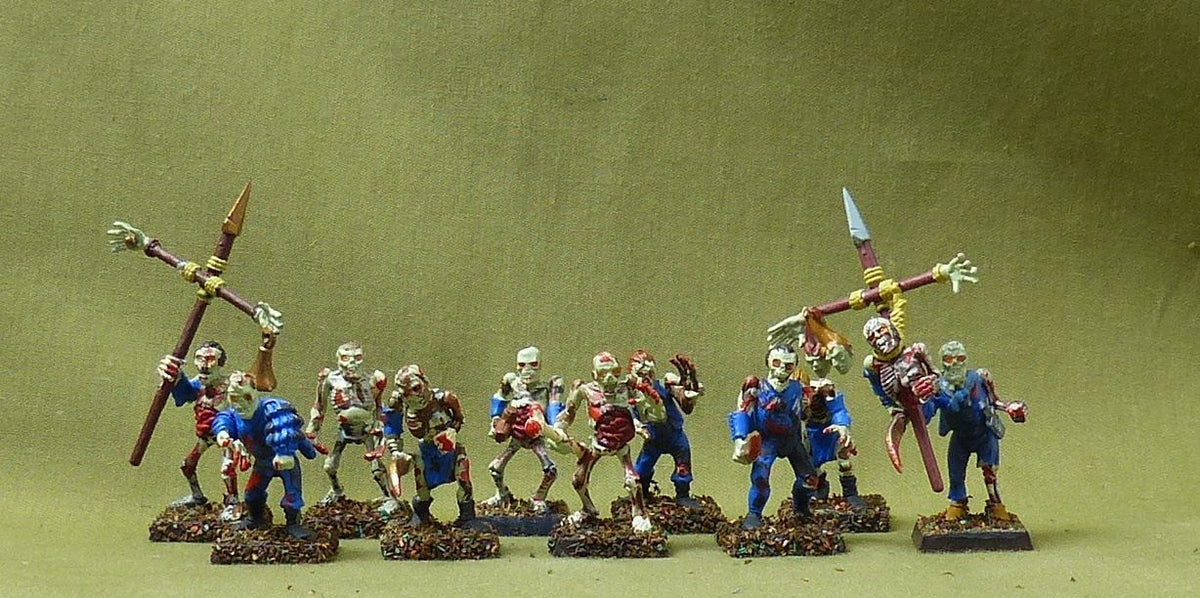 Classic Zombies painted - Undead - Warhamer Fantasy #4VY