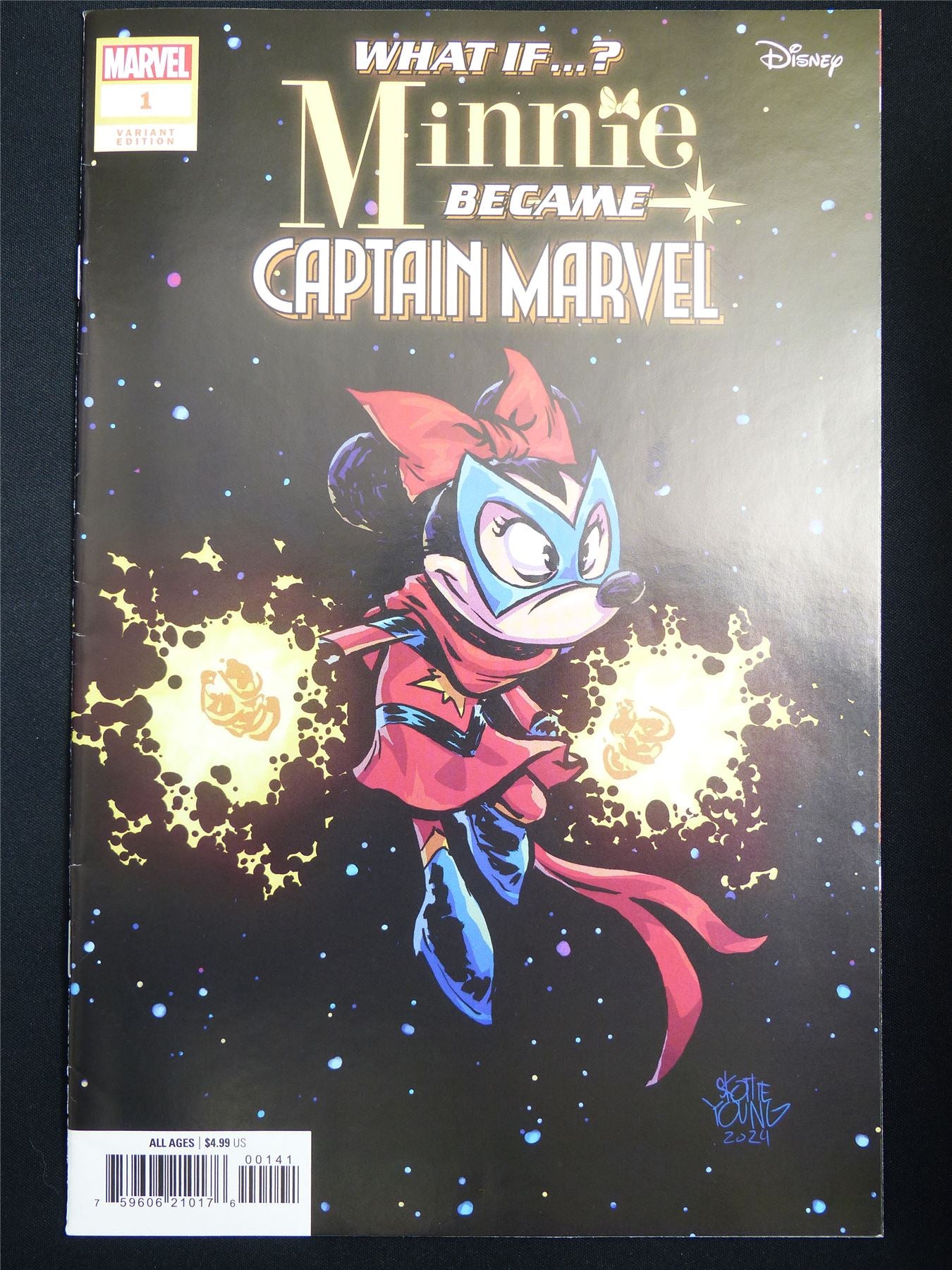 WHAT if? Minnie Became Captain Marvel #1 Variant - Marvel Comic #2E8