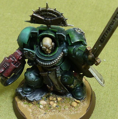 Captain in Terminator Armour painted - Dark Angels - Warhammer 40K #3JB