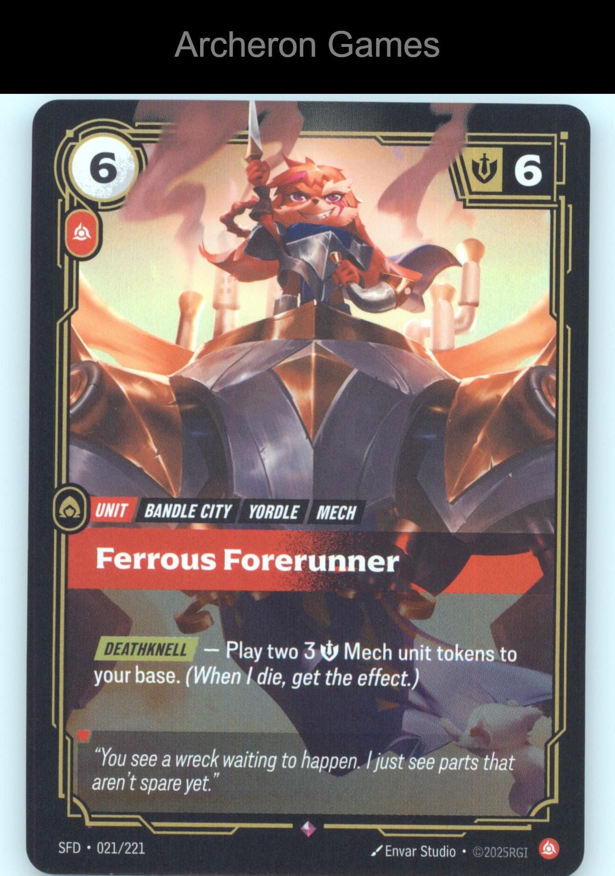 Ferrous Forerunner SFD 021/221 R  Card Spiritforged