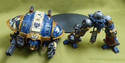 Imperial Knight with Forgeworld Shoulder Pads painted - Warhammer 40K #Z7