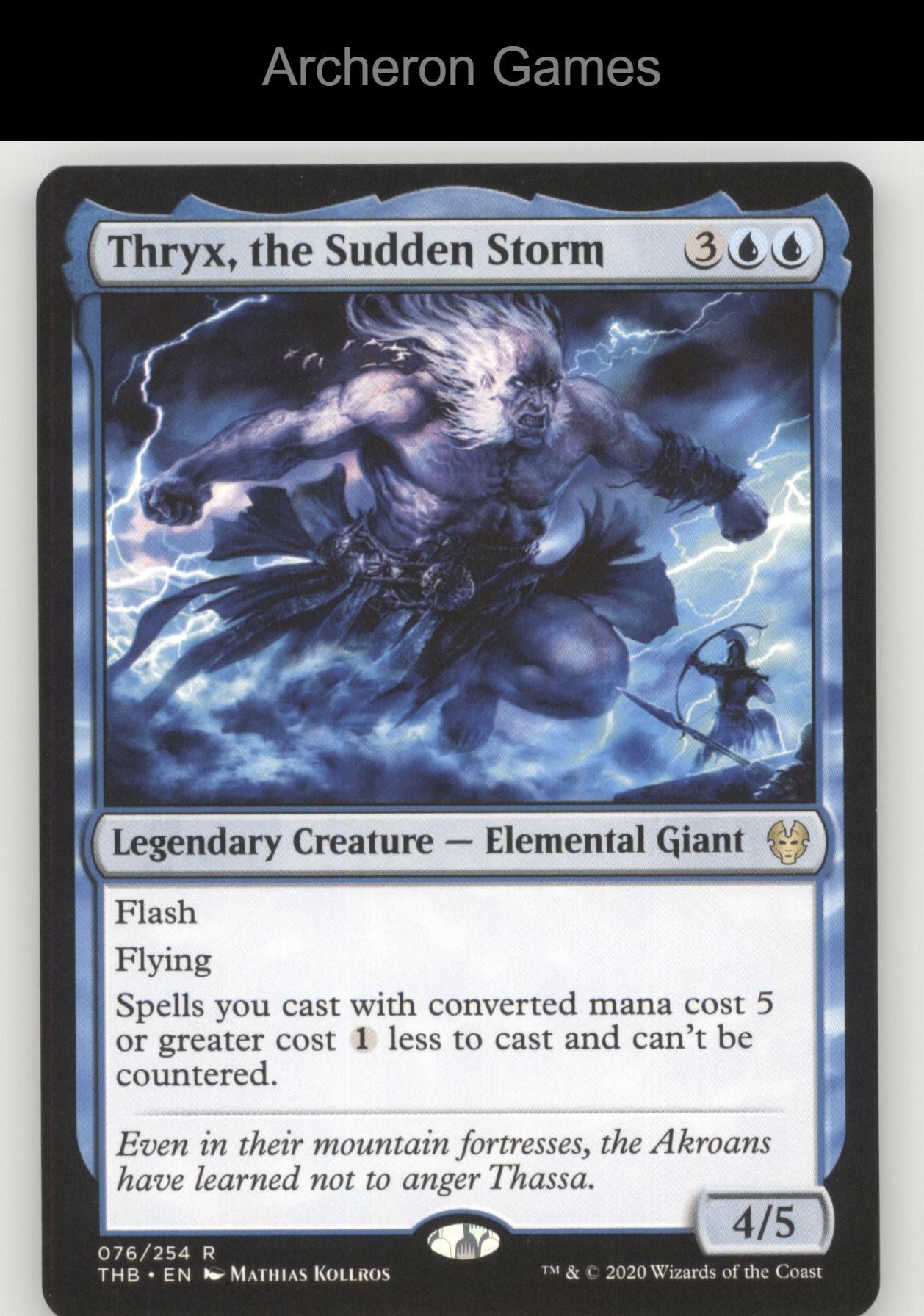 Thryx, the Sudden Storm 76 R MTG Card Promo Pack: Theros Beyond Death