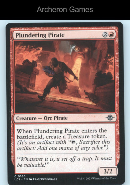 Plundering Pirate 160 C MTG Card The Lost Caverns of Ixalan