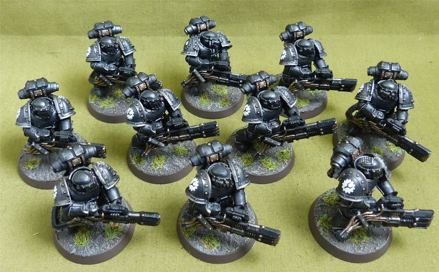 MKIII Tactical Squad set of 10 painted - Iron Hands - Warhammer Horus Heresy #2QG