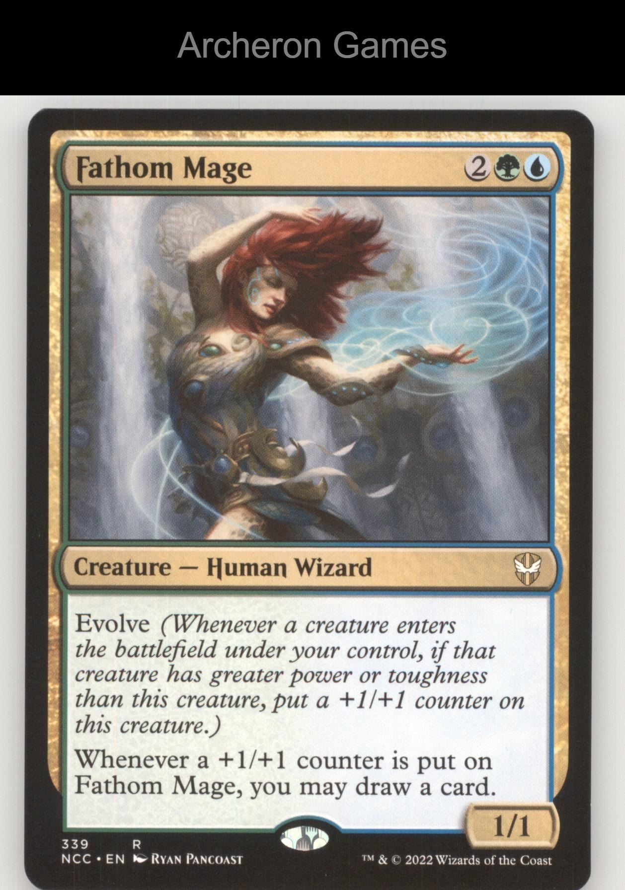 Fathom Mage 339 R MTG Card Commander: Streets of New Capenna