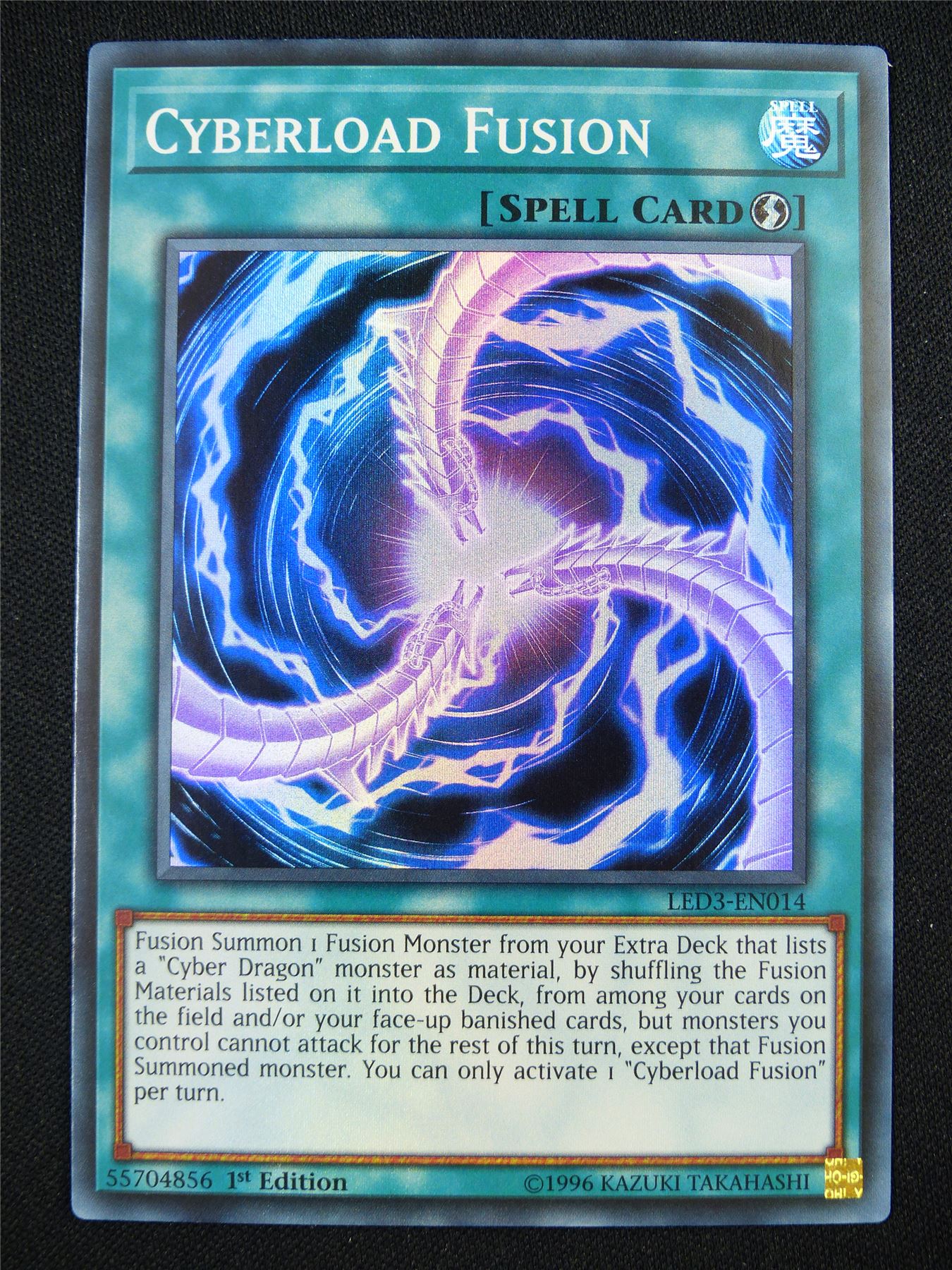 Cyberload Fusion LED3 Super Rare - 1st ed Yugioh Card #2C5