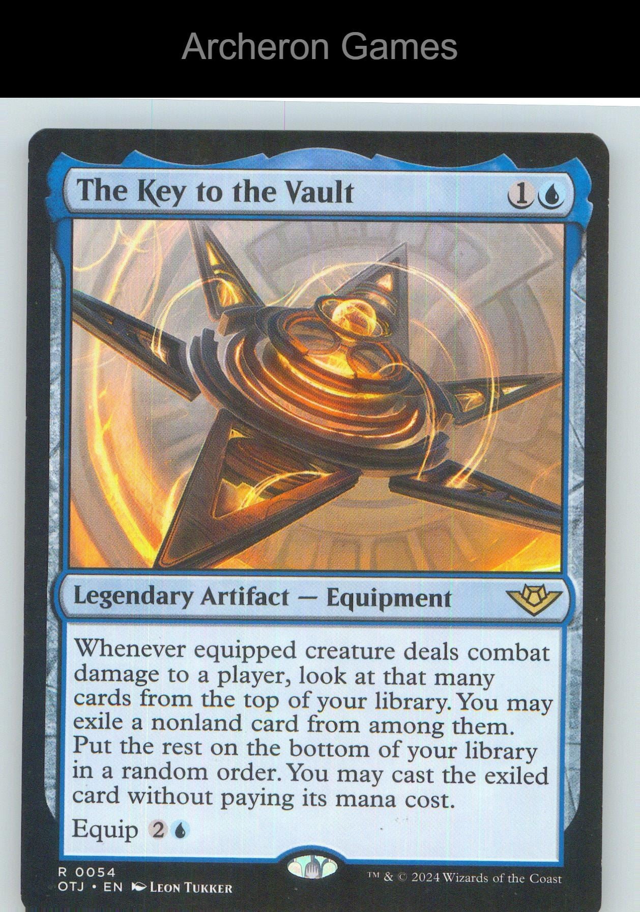 The Key to the Vault OTJ 54 R MTG Card NM/EX+