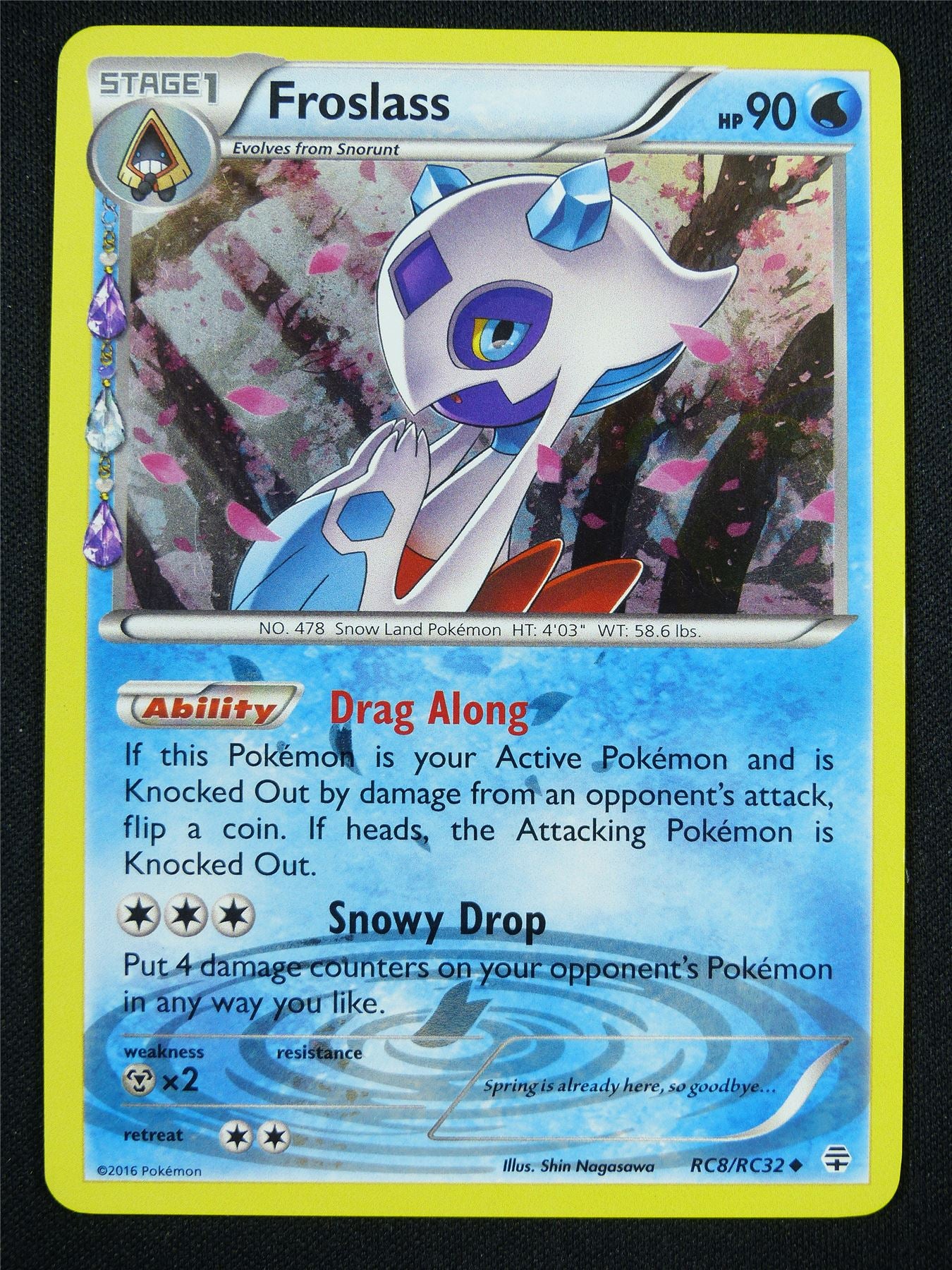 Froslass RC8/RC32 Radiant Collection Holo - Pokemon Card #AX