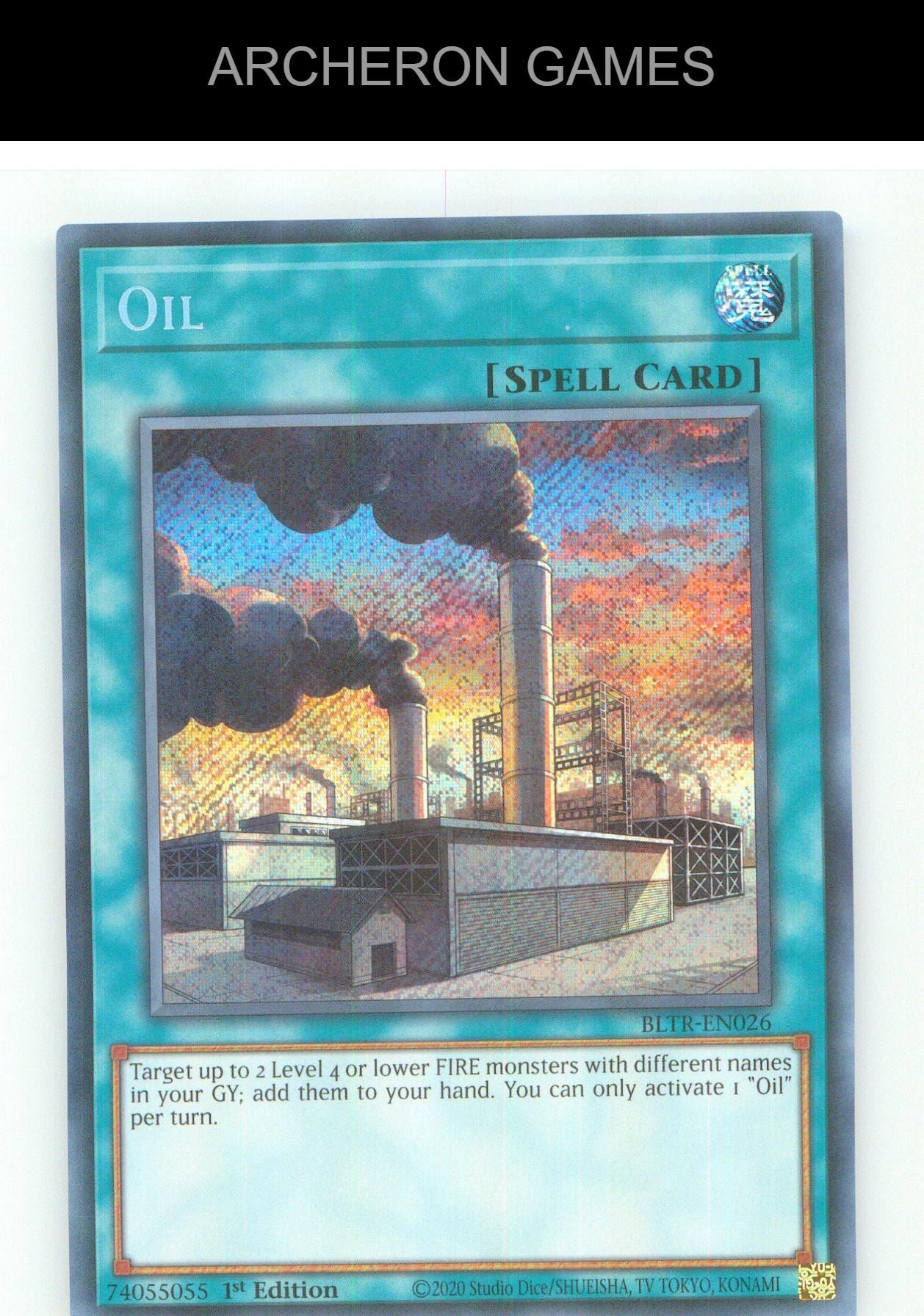 Oil SEC YUGIOH Card 1st Edition