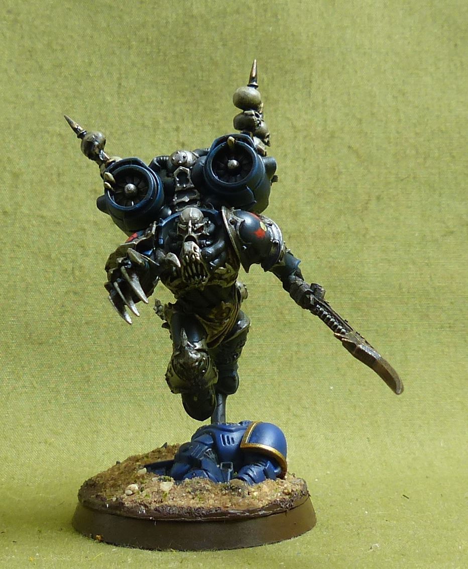 Haarken Worldclaimer Herald of the Apocalypse painted - Night Lords - Warhammer 40K #2NM
