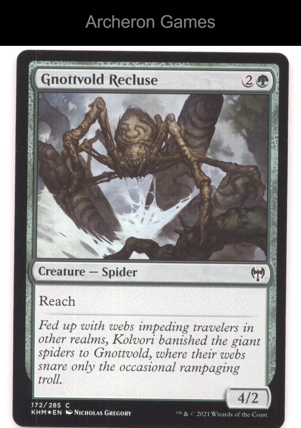 Gnottvold Recluse 172 C MTG Card Kaldheim