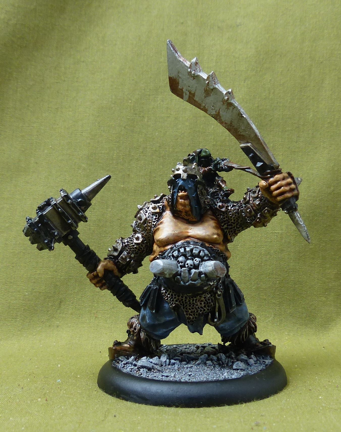 Classic Metal Man Hunter painted - Ogor Mawtribe - Warhammer Old World #37G