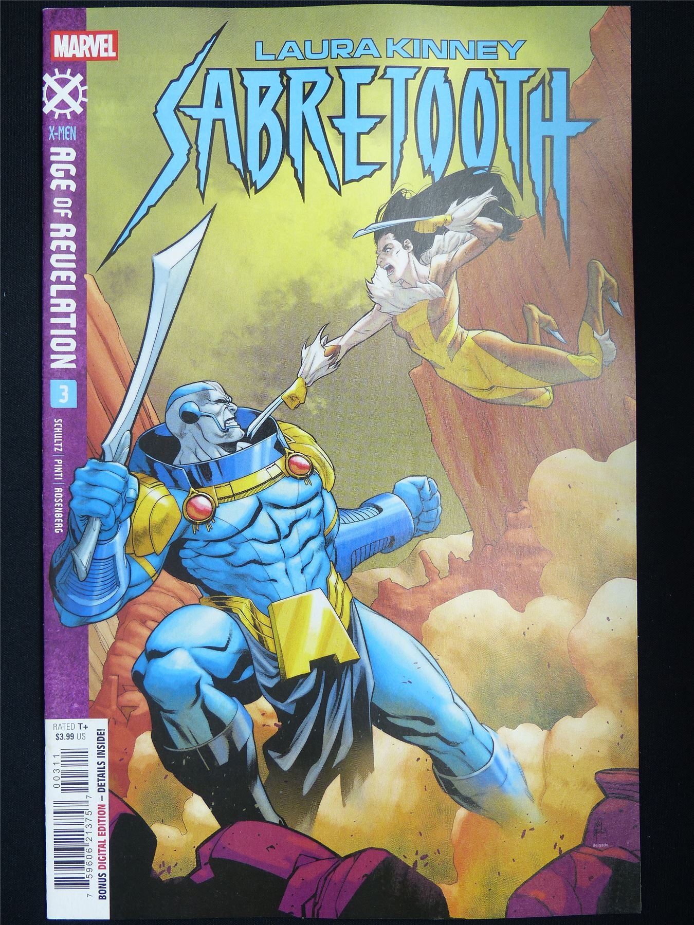 Laura Kinney SABRETOOTH #3 Age of Revelation - Marvel Comic #L9