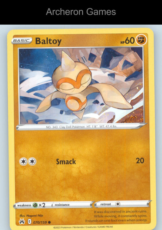 Pokemon Card Baltoy CRZ 070/159 C Crown Zenith