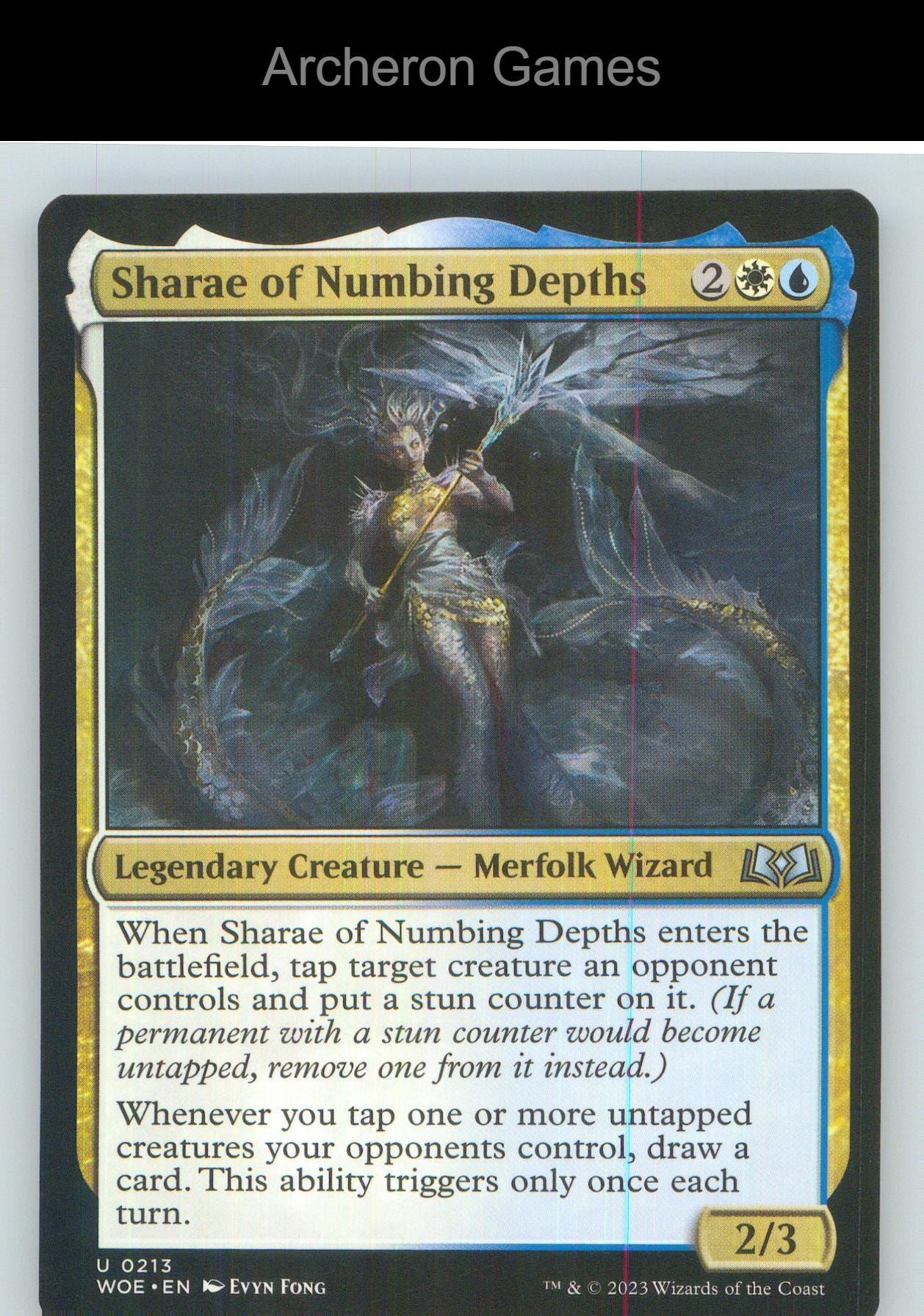 Sharae of Numbing Depths WOE 213 UC MTG Card NM/EX+