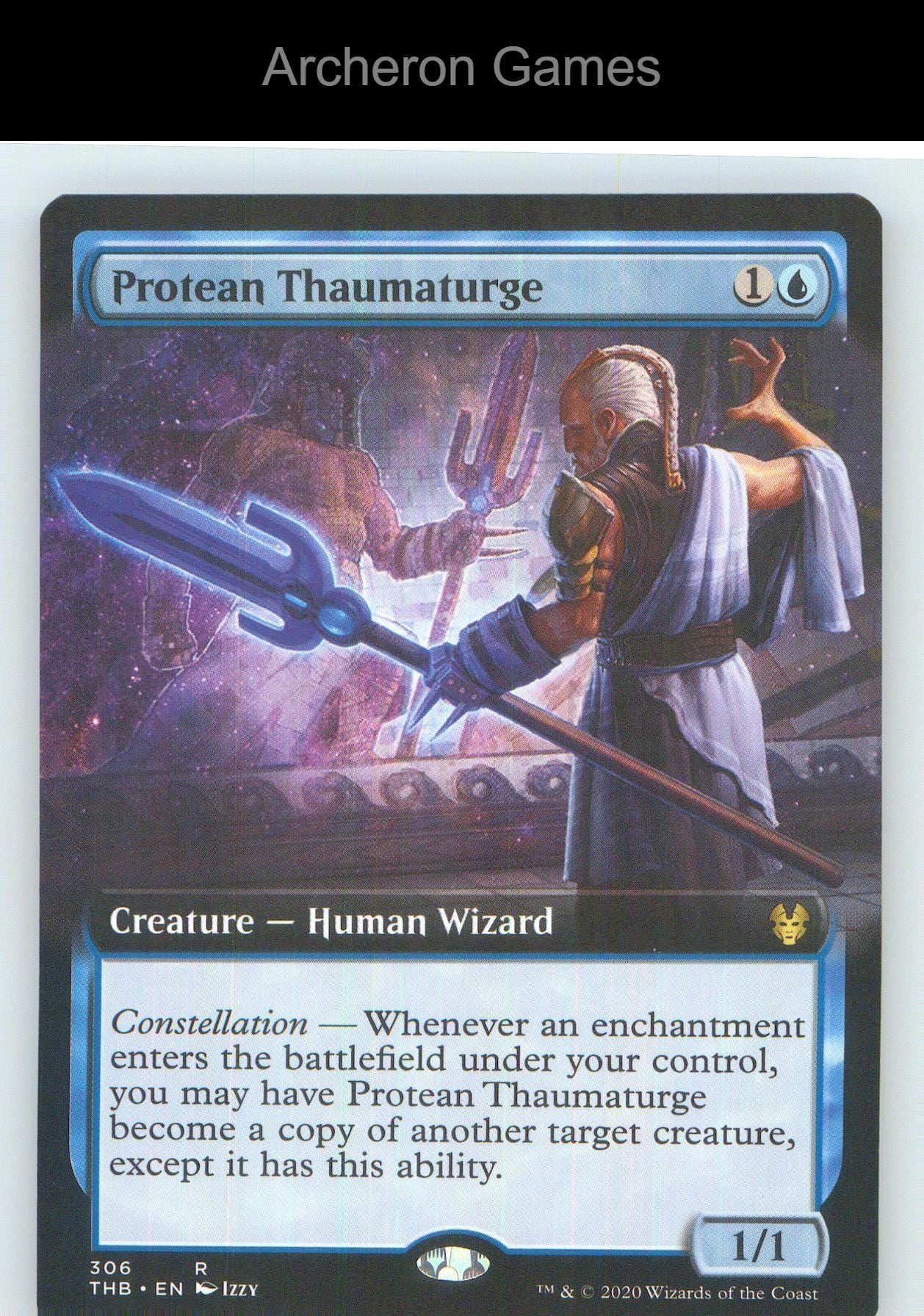 Protean Thaumaturge (Extended Art) THB 306 R MTG Card NM/EX+