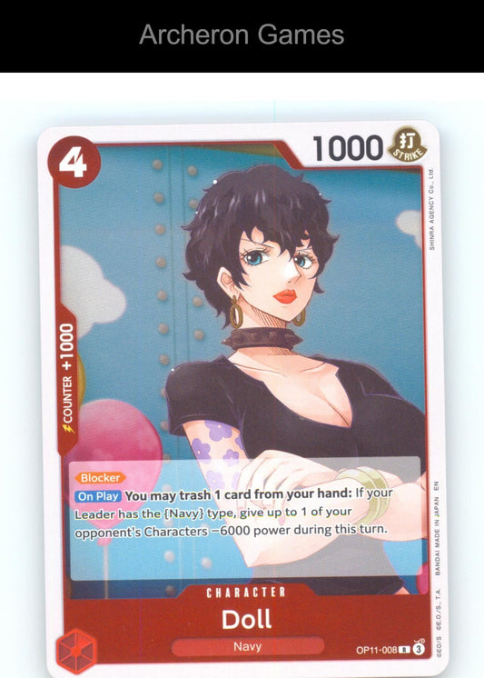 Doll OP11-008 R One Piece Card NM/EX+ Foil