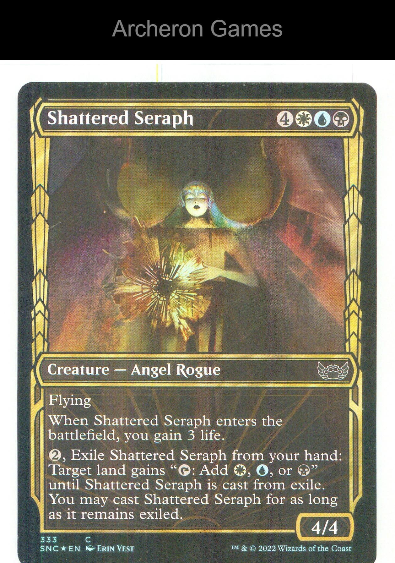 Shattered Seraph (Showcase) SNC 333 C MTG Card NM/EX+ Foil