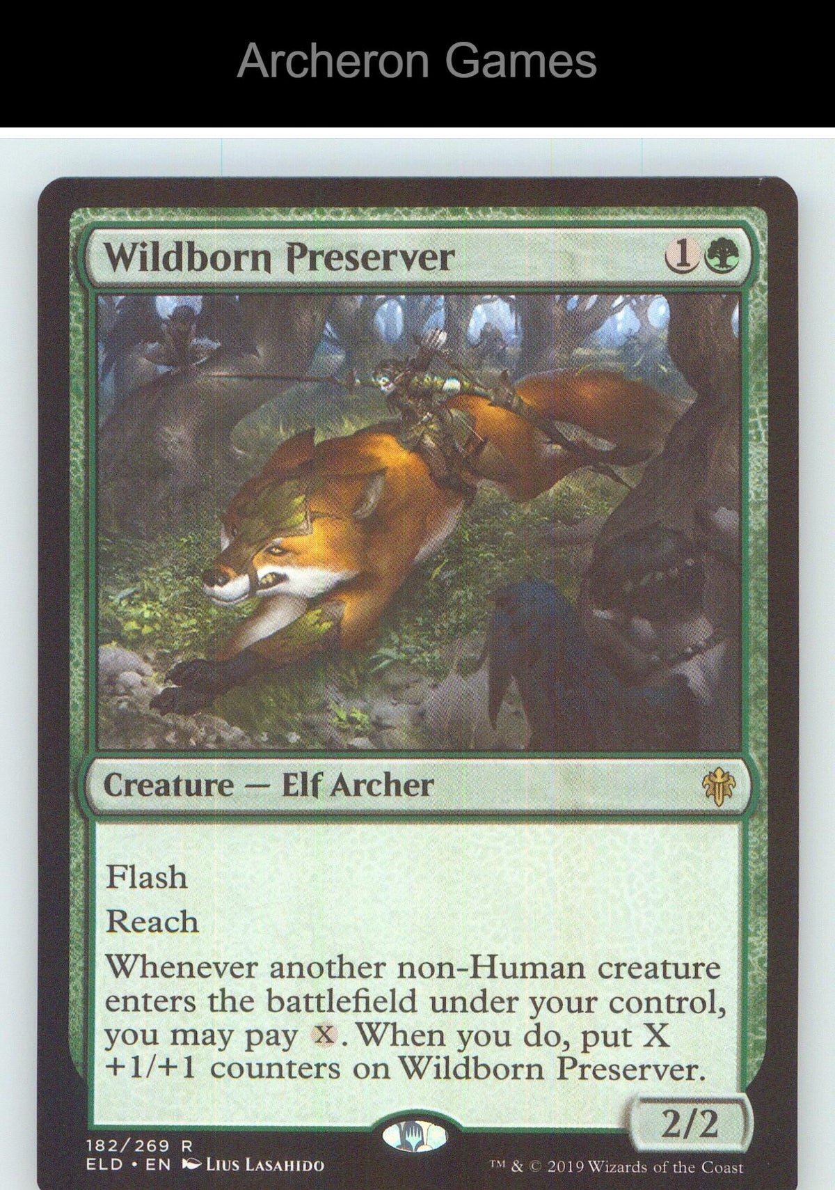 Wildborn Preserver ELD 182 R MTG Card NM/EX+