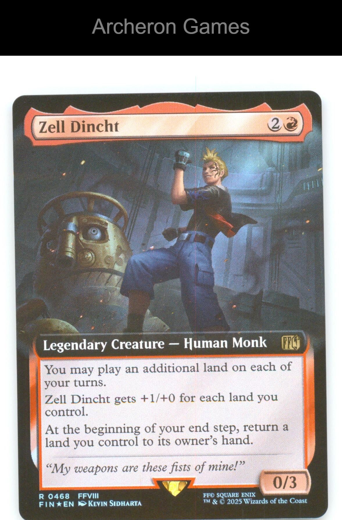 Zell Dincht (Extended Art) FIN 468 R MTG Card NM/EX+ Foil