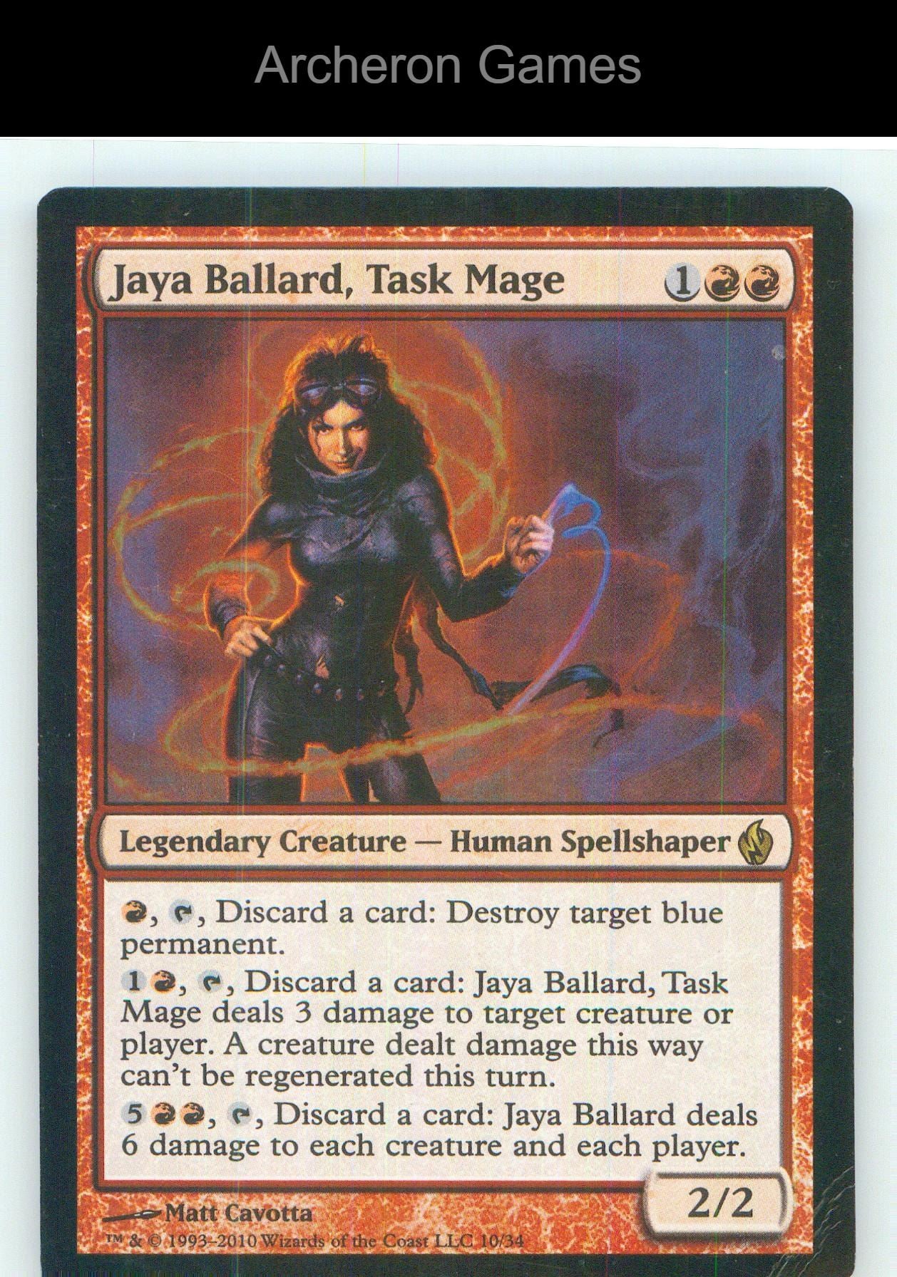 Jaya Ballard, Task Mage PD2 10 R MTG Card NM/EX+ Foil