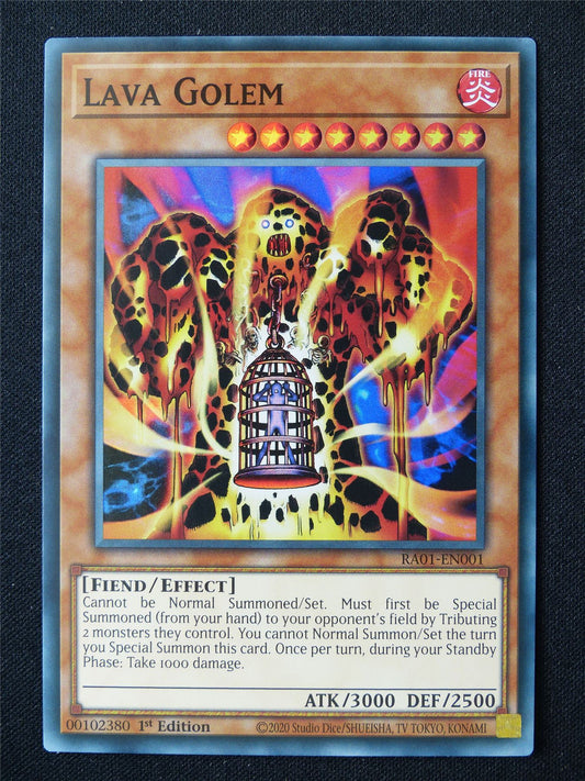 Lava Golem RA01 Super Rare - 1st ed Yugioh Card #6O