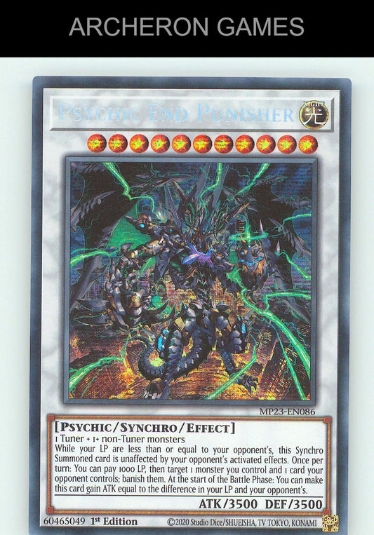 Psychic End Punisher SEC YUGIOH Card