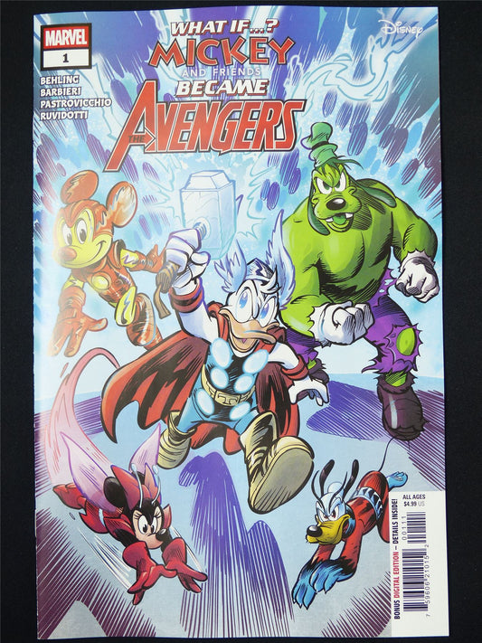 WHAT If? Mickey and Friends Became The Avengers #1 - B&B May 2025 Marvel Comic #OI