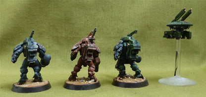 XV25 Stealthsuit Team painted - Tau Empire - Warhammer 40K #5BG