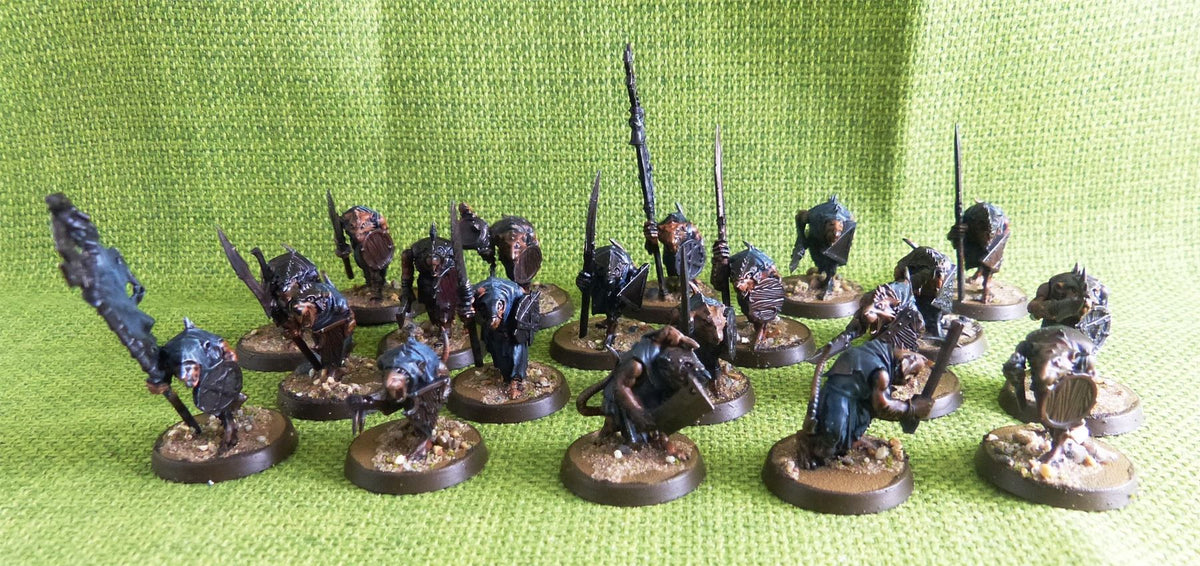 Skaven - Clan Rats - Painted x 20 - Warhammer AoS 40k #FR