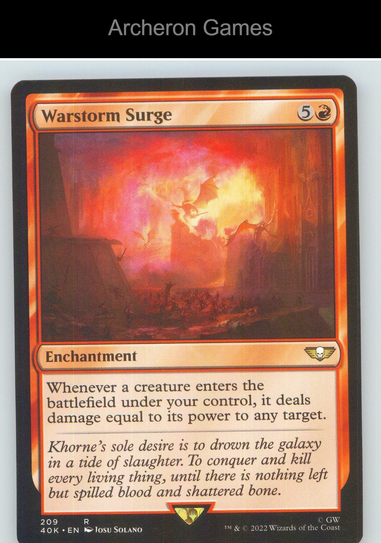 Warstorm Surge 209 R MTG Card NM/EX+
