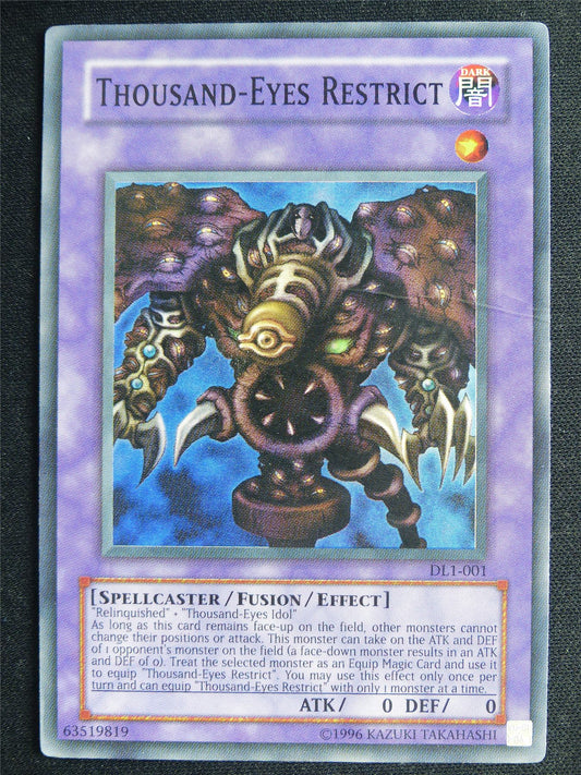 Thousand-Eyes Restrict DL1 Super Rare played - 1st ed Yugioh Card #4S8