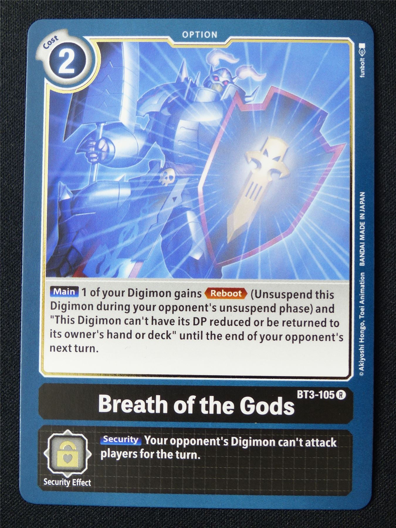 Breath of the Gods BT3-105 R - Digimon Card #18X