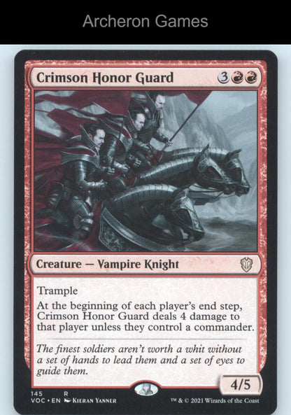 Crimson Honor Guard 145 R MTG Card Commander: Innistrad: Crimson Vow