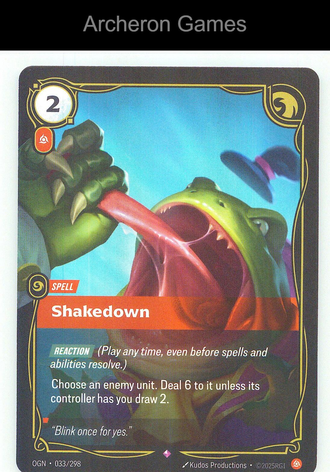 Shakedown OGN 033/298 R Origins Riftbound Card