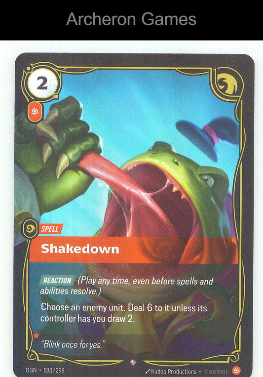 Shakedown OGN 033/298 R Origins Riftbound Card