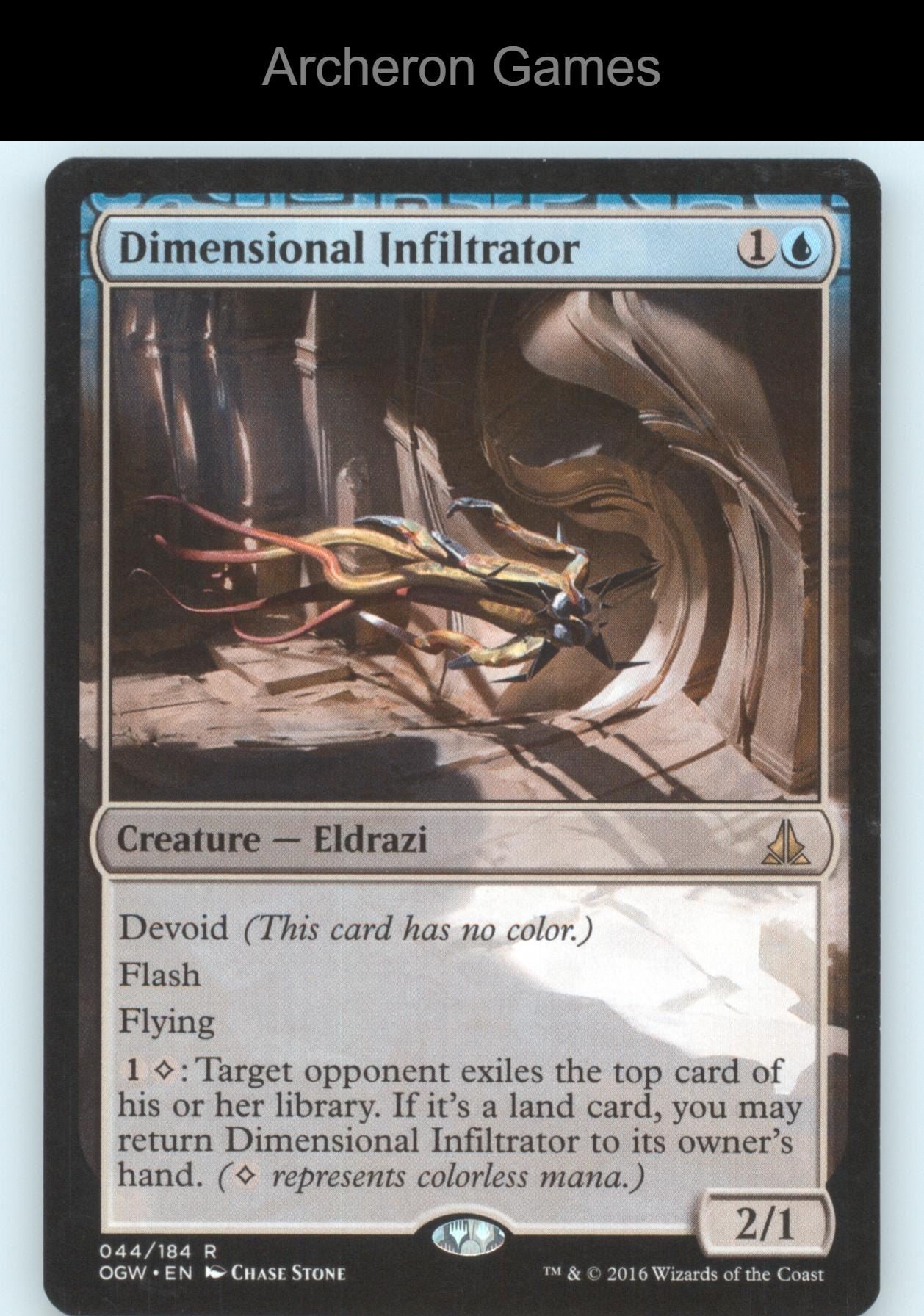 Dimensional Infiltrator 44 R MTG Card Oath of the Gatewatch