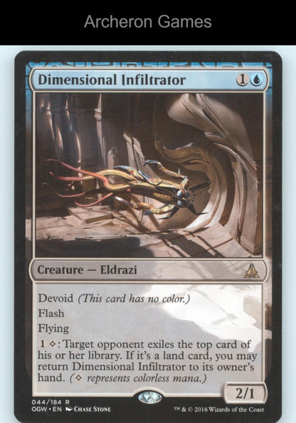 Dimensional Infiltrator 44 R MTG Card Oath of the Gatewatch