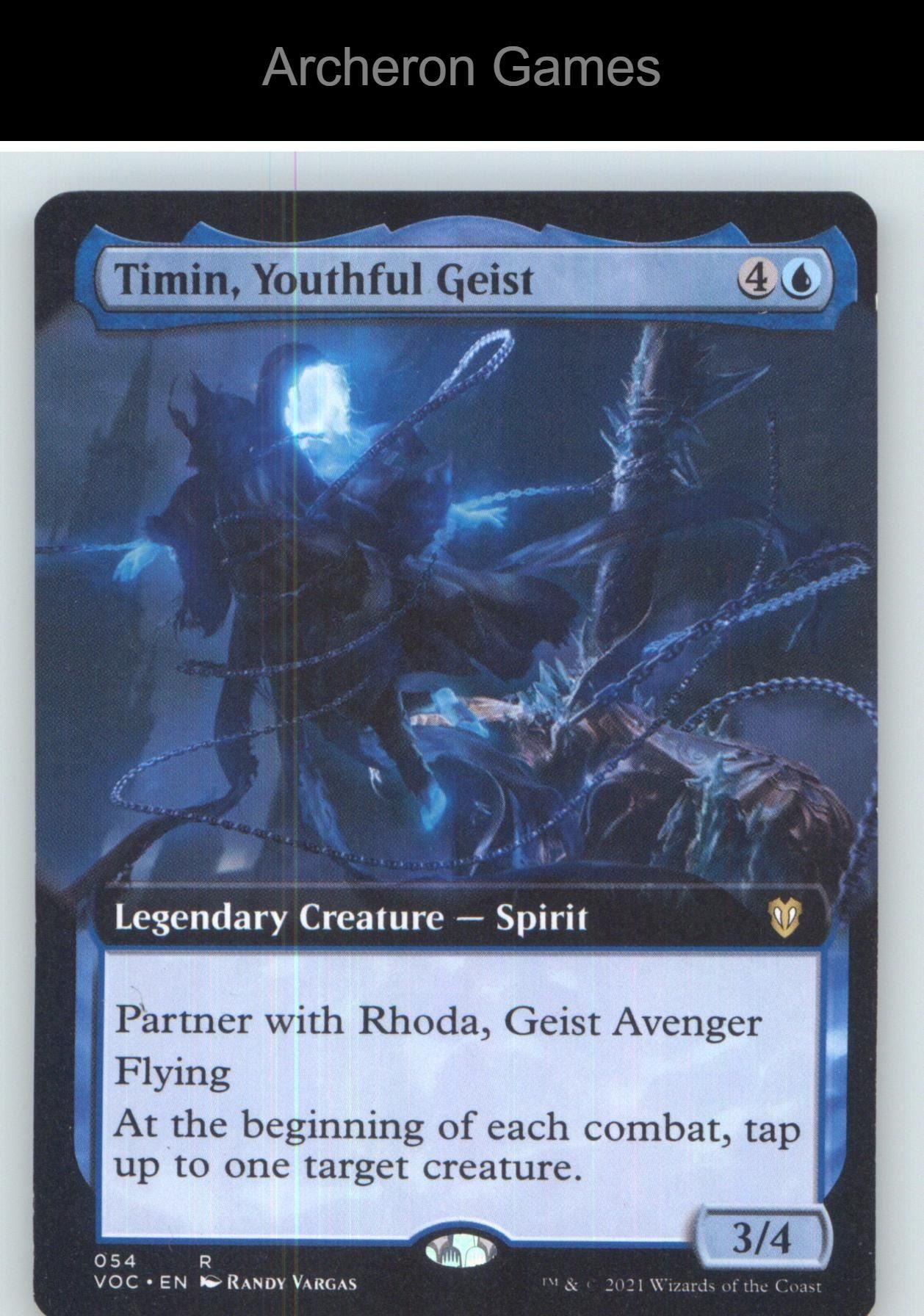 Timin, Youthful Geist (Extended Art) VOC 54 R MTG Card NM/EX+