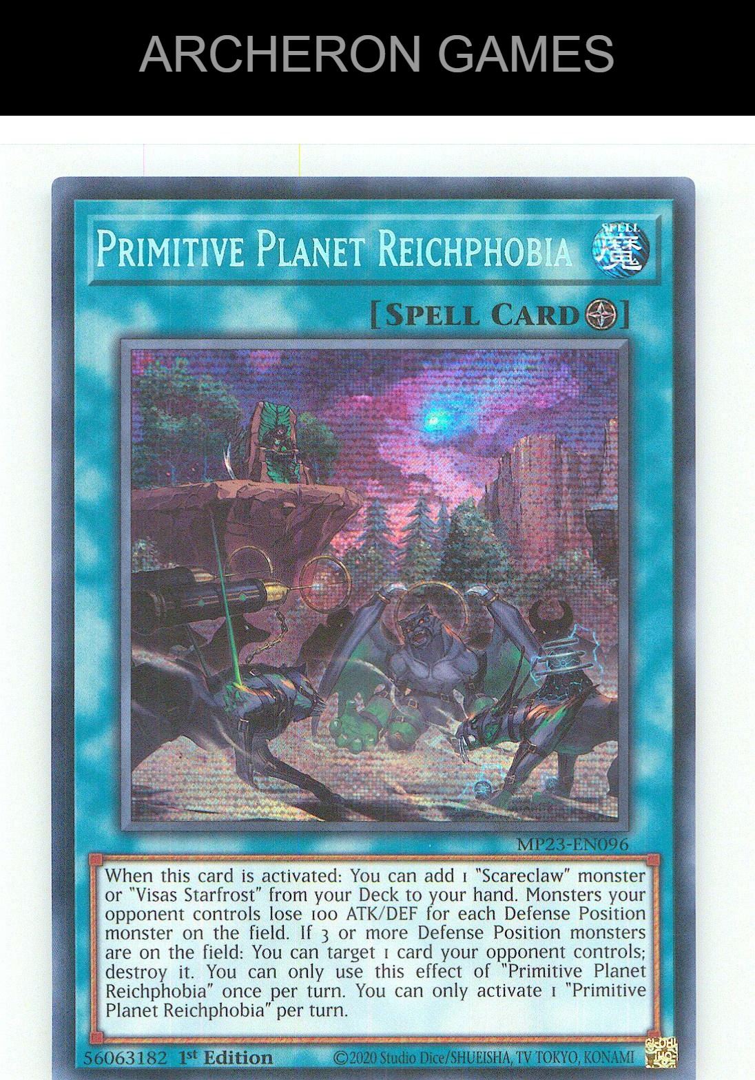 Primitive Planet Reichphobia (PUR) YUGIOH Card 1st Edition